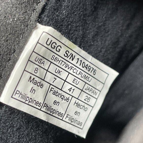 UGG Union Leather Chukka Boots Waterproof Men's Size 8 Black - Picture 2 of 9